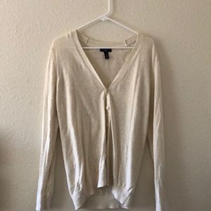 Gap M Beige Cardigan Sweater